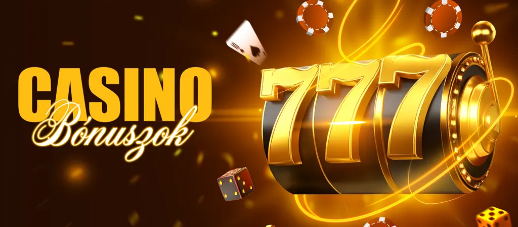 No deposit bonus online casino grafika, 777 feliratú slot tárcsa, zsetonok, kártyák és kockák a háttérben