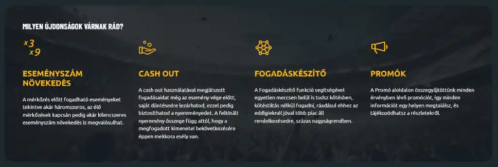 TippmixPro online sportfogad&aacute;s lehetős&eacute;gek, sport&aacute;gank&eacute;nti fogad&aacute;si opci&oacute;k, esem&eacute;nysz&aacute;m n&ouml;veked&eacute;s, fogad&aacute;sk&eacute;sz&iacute;tő &eacute;s &eacute;lő statisztik&aacute;k
