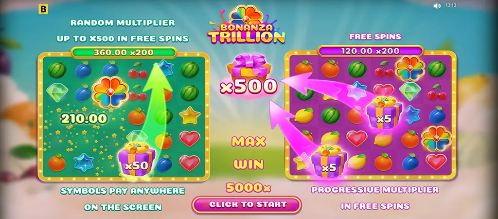 Bonanza Trillion BGaming nyerőg&eacute;p j&aacute;t&eacute;kmenet, max win 5000x szorz&oacute;val