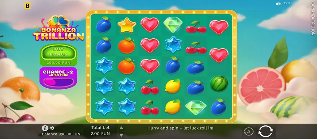 Bonanza Trillion BGaming online nyerőg&eacute;p j&aacute;t&eacute;k gy&uuml;m&ouml;lcs szimb&oacute;lumokkal