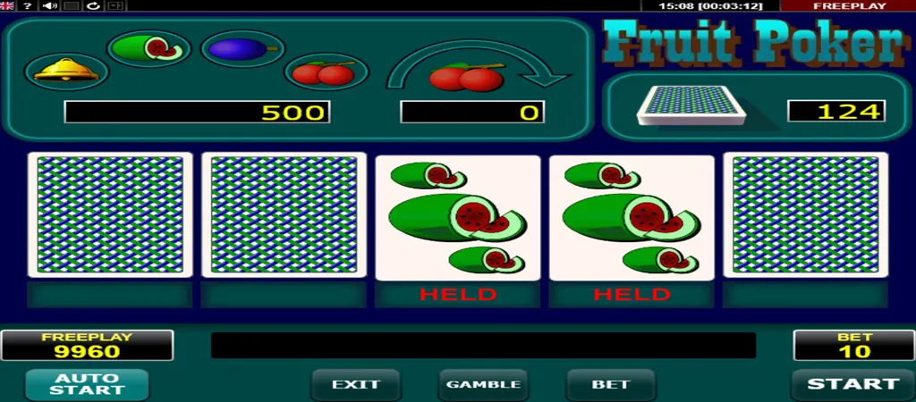 Fruit Poker online nyerőg&eacute;p j&aacute;t&eacute;kmenet k&eacute;pernyők&eacute;p b&oacute;nusz k&ouml;r&ouml;kkel