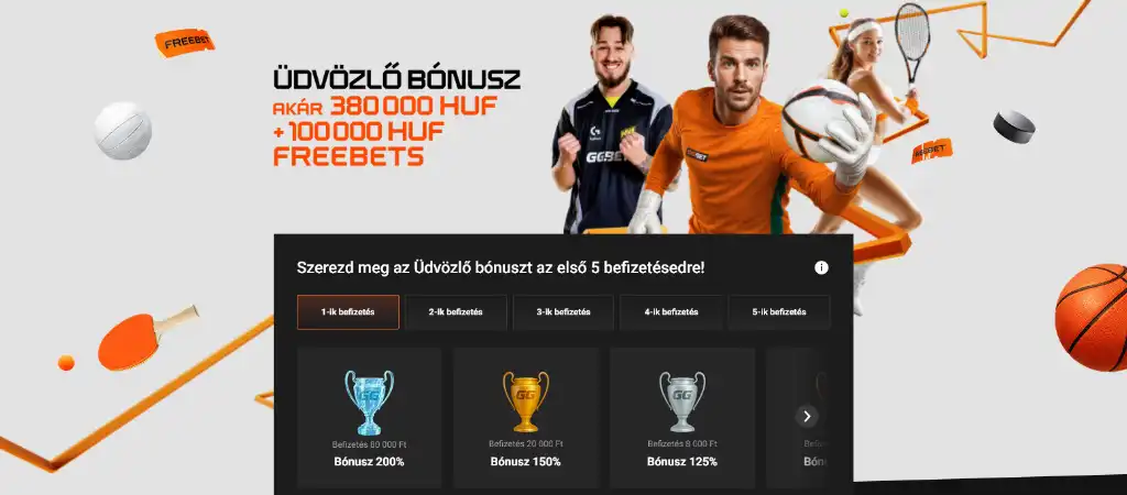 GGbet online casino &uuml;dv&ouml;zlő b&oacute;nusz &uacute;j j&aacute;t&eacute;kosoknak Magyarorsz&aacute;gon