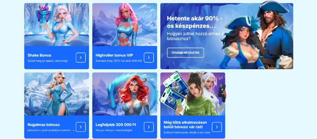 Ice Casino online kaszin&oacute; b&oacute;nuszok &eacute;s VIP aj&aacute;nlatok magyar j&aacute;t&eacute;kosok sz&aacute;m&aacute;ra