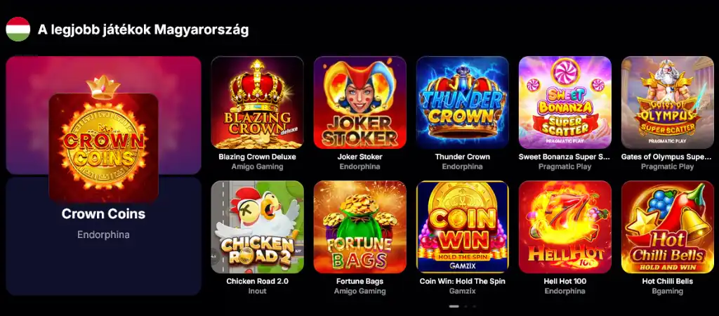 Leg&aacute;lis magyar online kaszin&oacute; slot nyerőg&eacute;pek &eacute;s gy&uuml;m&ouml;lcs&ouml;s j&aacute;t&eacute;kok
