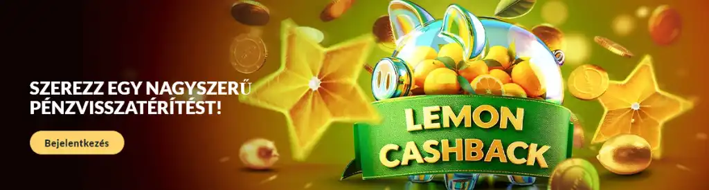 Lemon Casino cashback aj&aacute;nlat, p&eacute;nzvisszat&eacute;r&iacute;t&eacute;s online kaszin&oacute; j&aacute;t&eacute;kosoknak