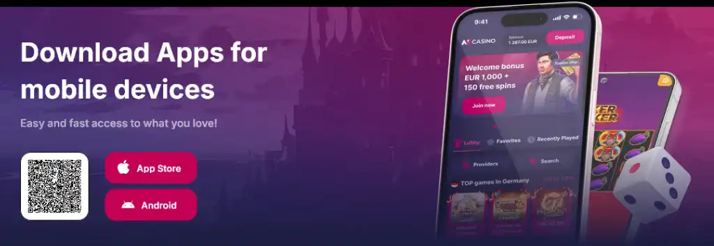 NVCasino mobil alkalmaz&aacute;s let&ouml;lt&eacute;se Android &eacute;s iOS k&eacute;sz&uuml;l&eacute;kekre b&oacute;nuszokkal