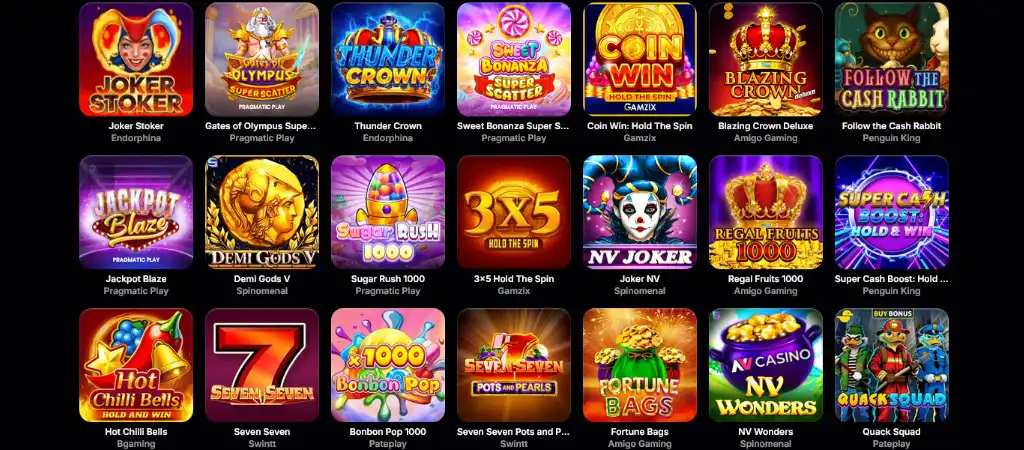 NVCasino n&eacute;pszerű online nyerőg&eacute;pek, klasszikus &eacute;s modern slot j&aacute;t&eacute;kok magyar j&aacute;t&eacute;kosoknak