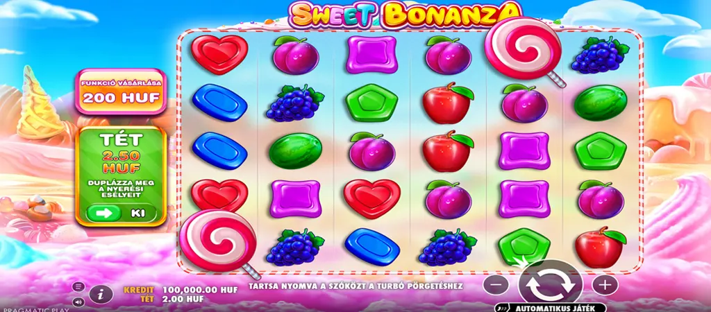 Sweet Bonanza online nyerőg&eacute;p j&aacute;t&eacute;kmenet Pragmatic Play fejleszt&eacute;s&eacute;ben