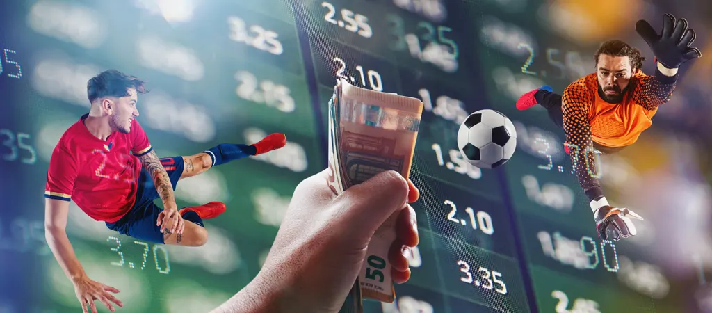 Szerencsej&aacute;t&eacute;k nyerem&eacute;ny ad&oacute;z&aacute;s sportfogad&aacute;sn&aacute;l, futballista, kapus &eacute;s odds t&aacute;bl&aacute;zat mellett k&eacute;szp&eacute;nzzel