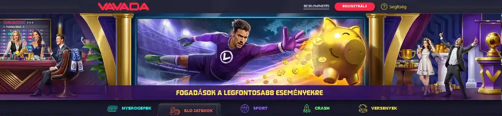 Sportfogad&aacute;si lehetős&eacute;gek &eacute;s esem&eacute;nyek a Vavada online kaszin&oacute;ban