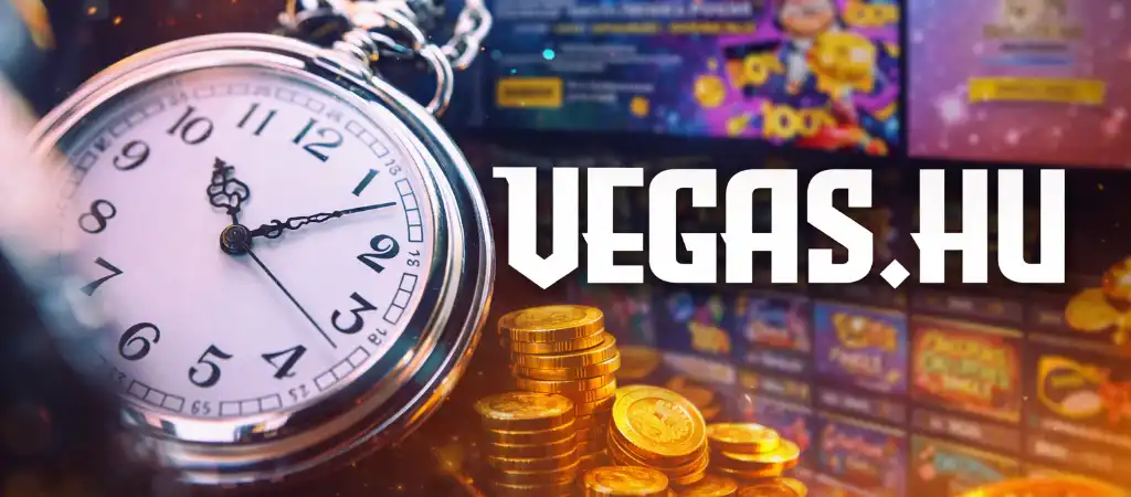 A vegas.hu kifizet&eacute;s &aacute;tfut&aacute;si idej&eacute;t bemutat&oacute; illusztr&aacute;ci&oacute; zseb&oacute;r&aacute;val, arany &eacute;rm&eacute;kkel &eacute;s online nyerőg&eacute;pes j&aacute;t&eacute;kfel&uuml;lettel a h&aacute;tt&eacute;rben