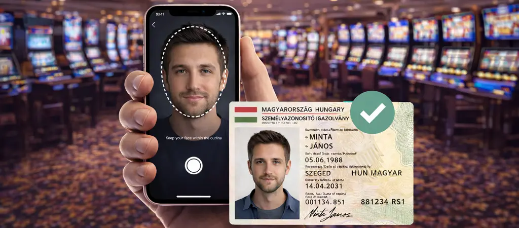 KYC azonos&iacute;t&aacute;s folyamata online kaszin&oacute; kifizet&eacute;s előtt szem&eacute;lyazonoss&aacute;g ellenőrz&eacute;ssel